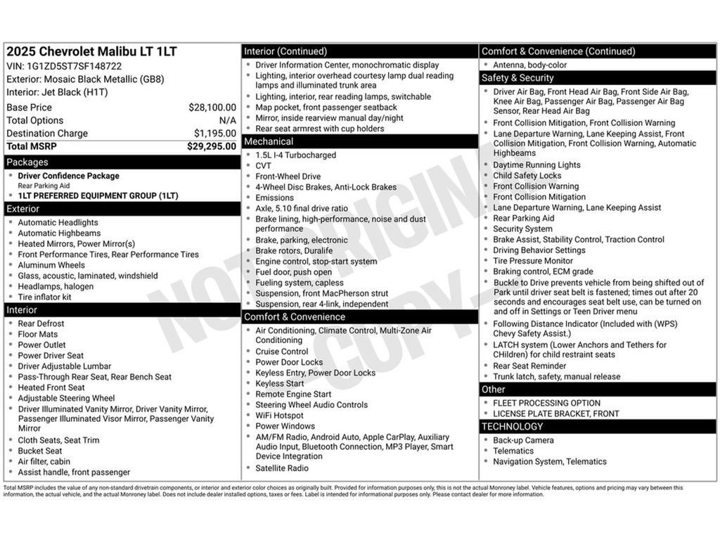 Used 2025 Chevrolet Malibu LT FWD image 36