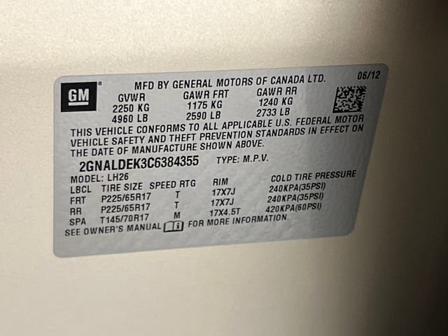 Used 2012 Chevrolet Equinox LT w/ Driver Convenience Package image 27