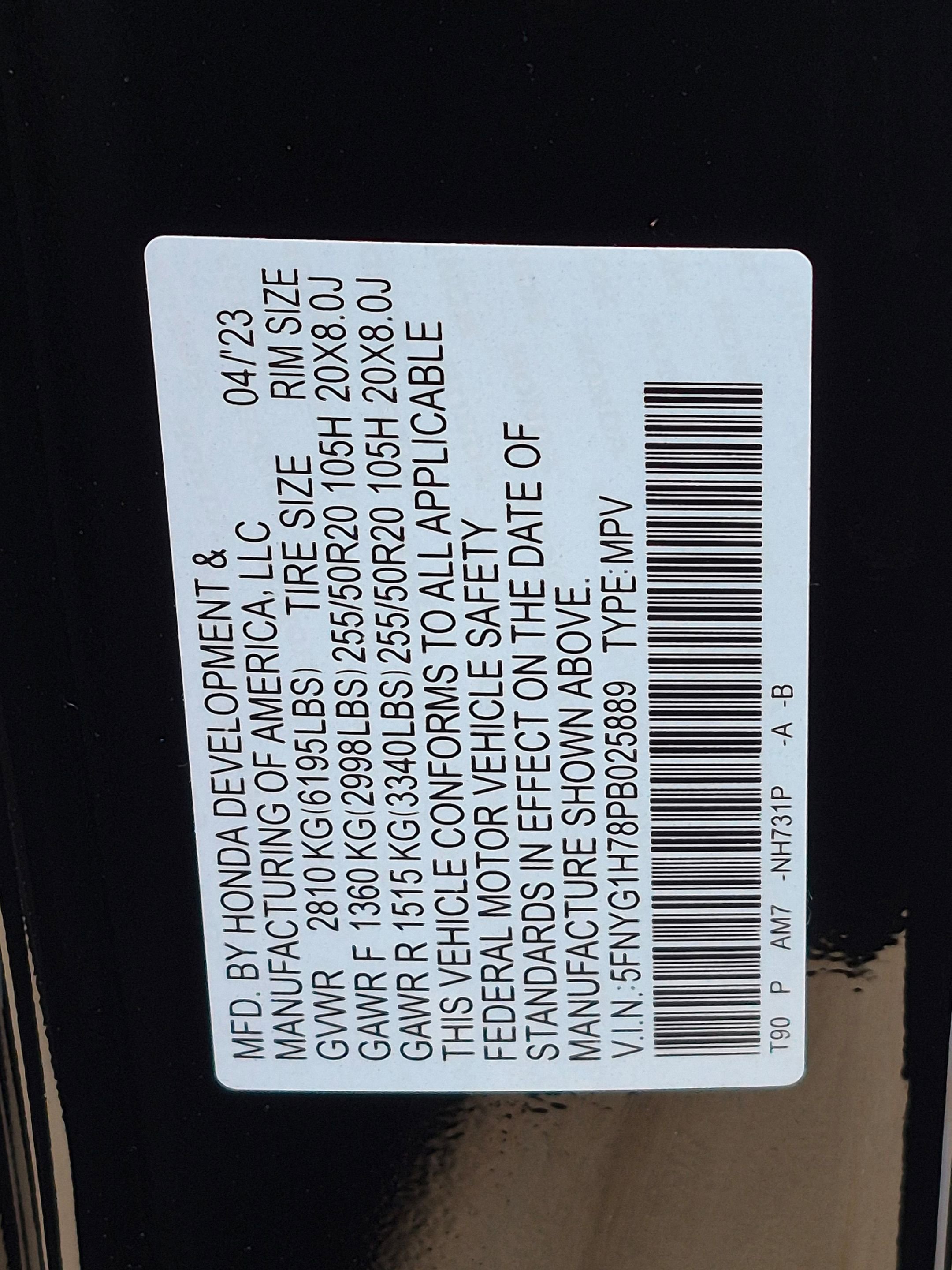 Certified 2023 Honda Pilot Touring image 34