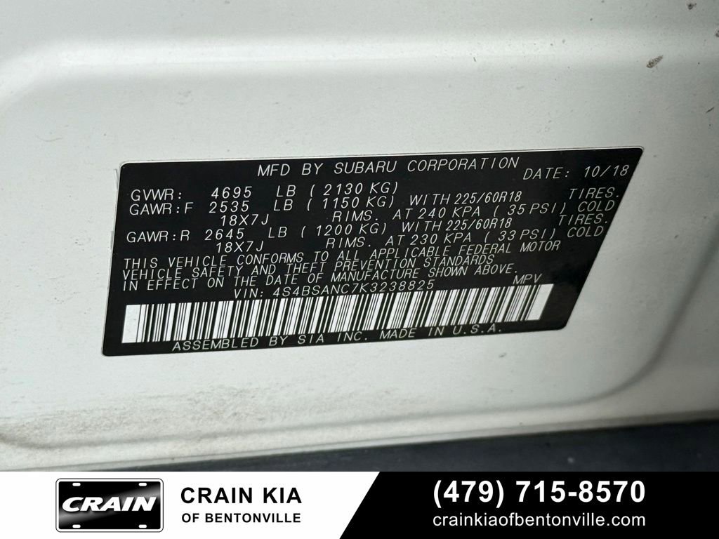 Used 2019 Subaru Outback 2.5i Limited w/ Popular Package #2 AWD/4WD image 30