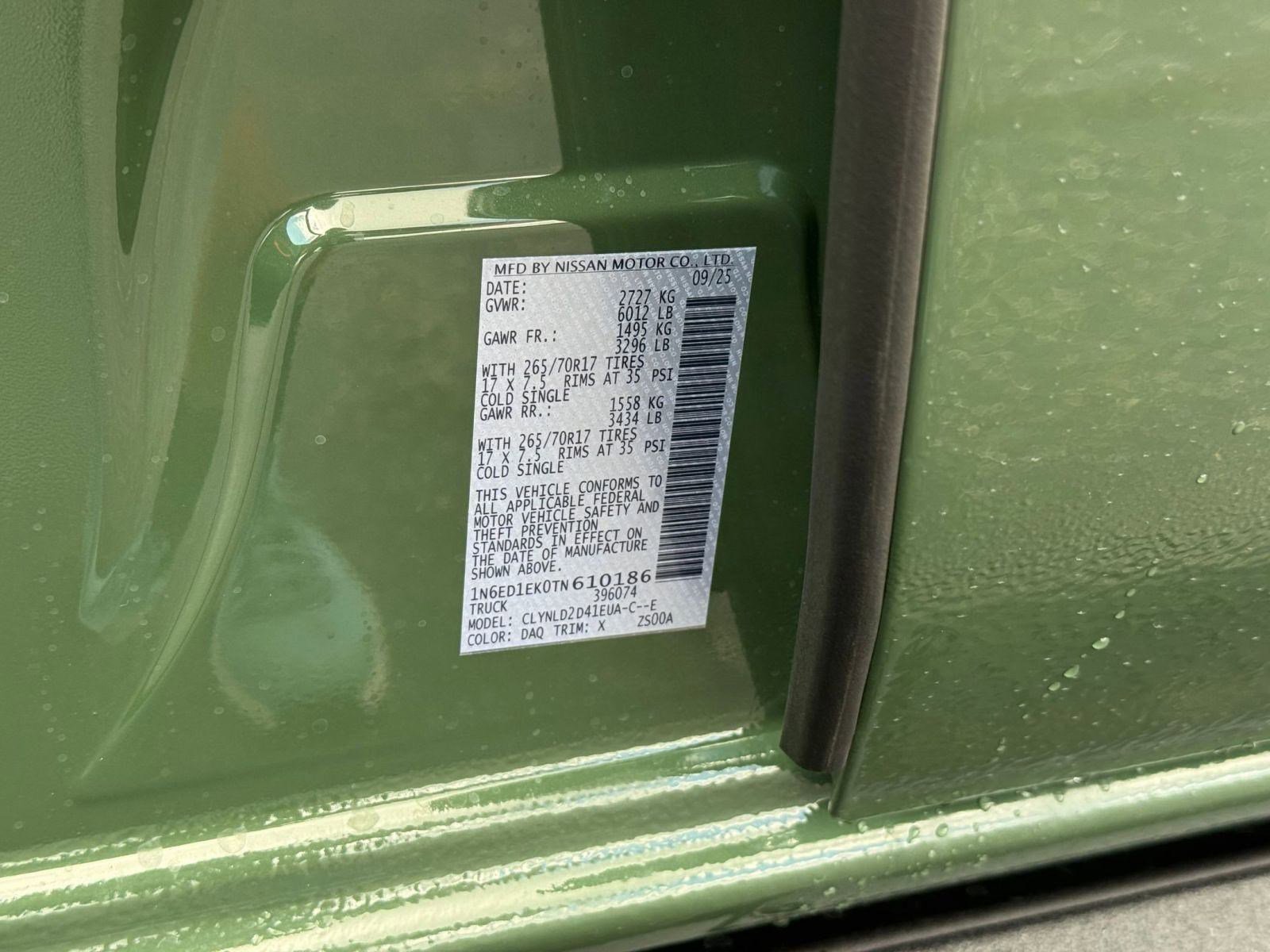 New 2026 Nissan Frontier PRO-4X w/ Pro-4x Convenience Package image 20