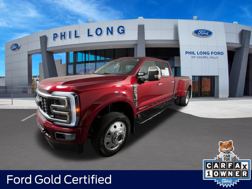 Certified 2025 Ford F450 Platinum w/ Platinum Plus Package AWD/4WD 360° Tour