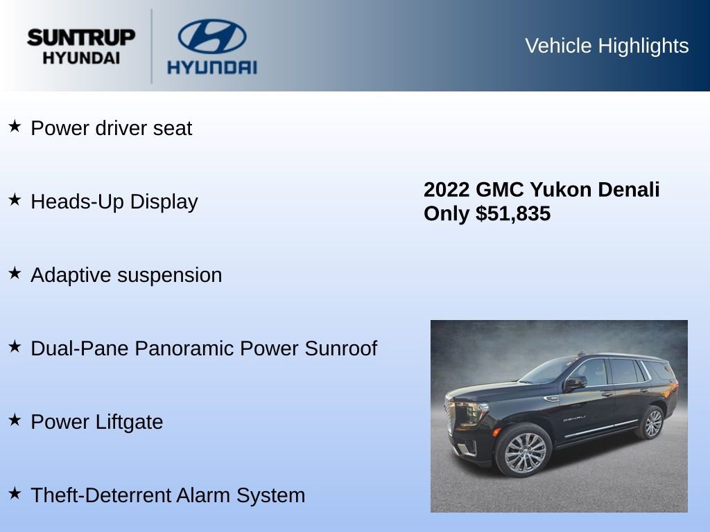 Used 2022 GMC Yukon Denali w/ Denali Premium Package image 16