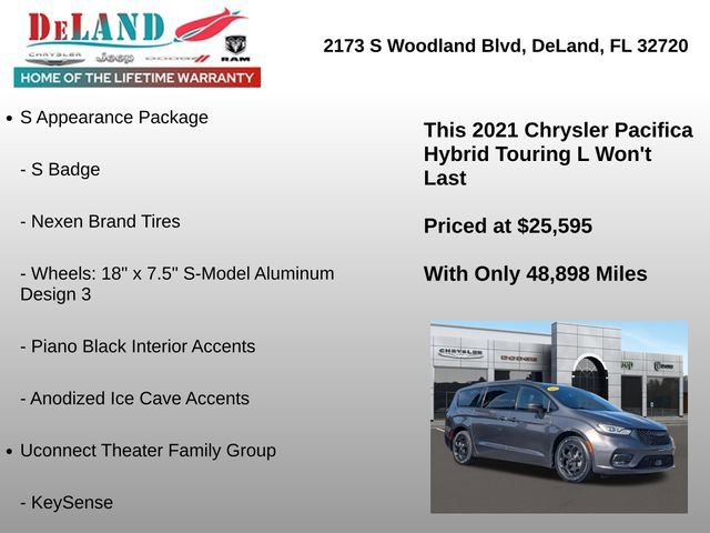 Used 2021 Chrysler Pacifica Touring-L w/ Uconnect Theater Family Group image 12