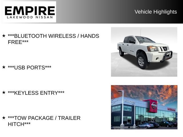Used 2011 Nissan Titan S w/ S Popular Equipment Pkg AWD/4WD image 2
