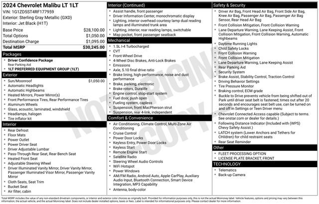 Certified 2024 Chevrolet Malibu LT image 32