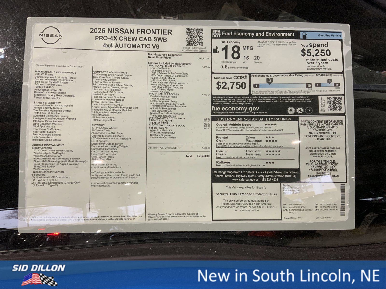 New 2026 Nissan Frontier PRO-4X w/ Pro Premium Package image 13