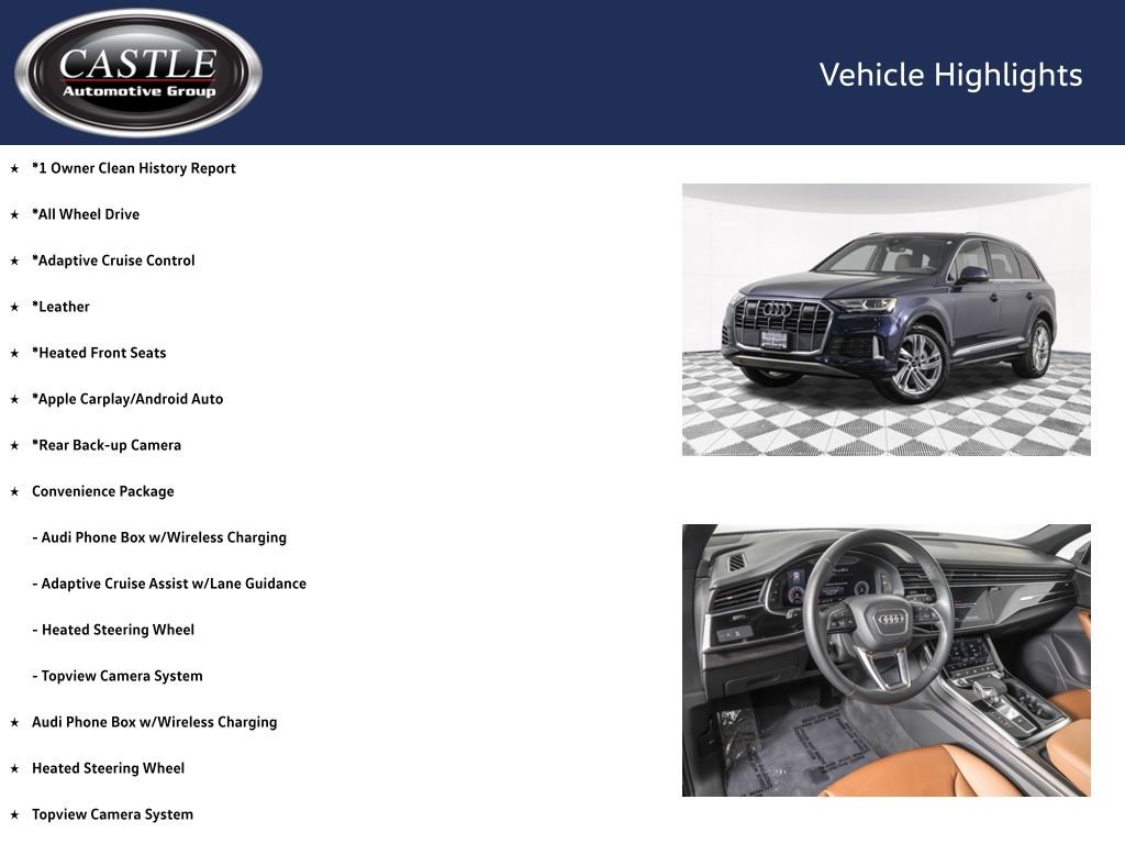 Used 2023 Audi Q7 2.0T Premium w/ Convenience Package AWD/4WD image 4