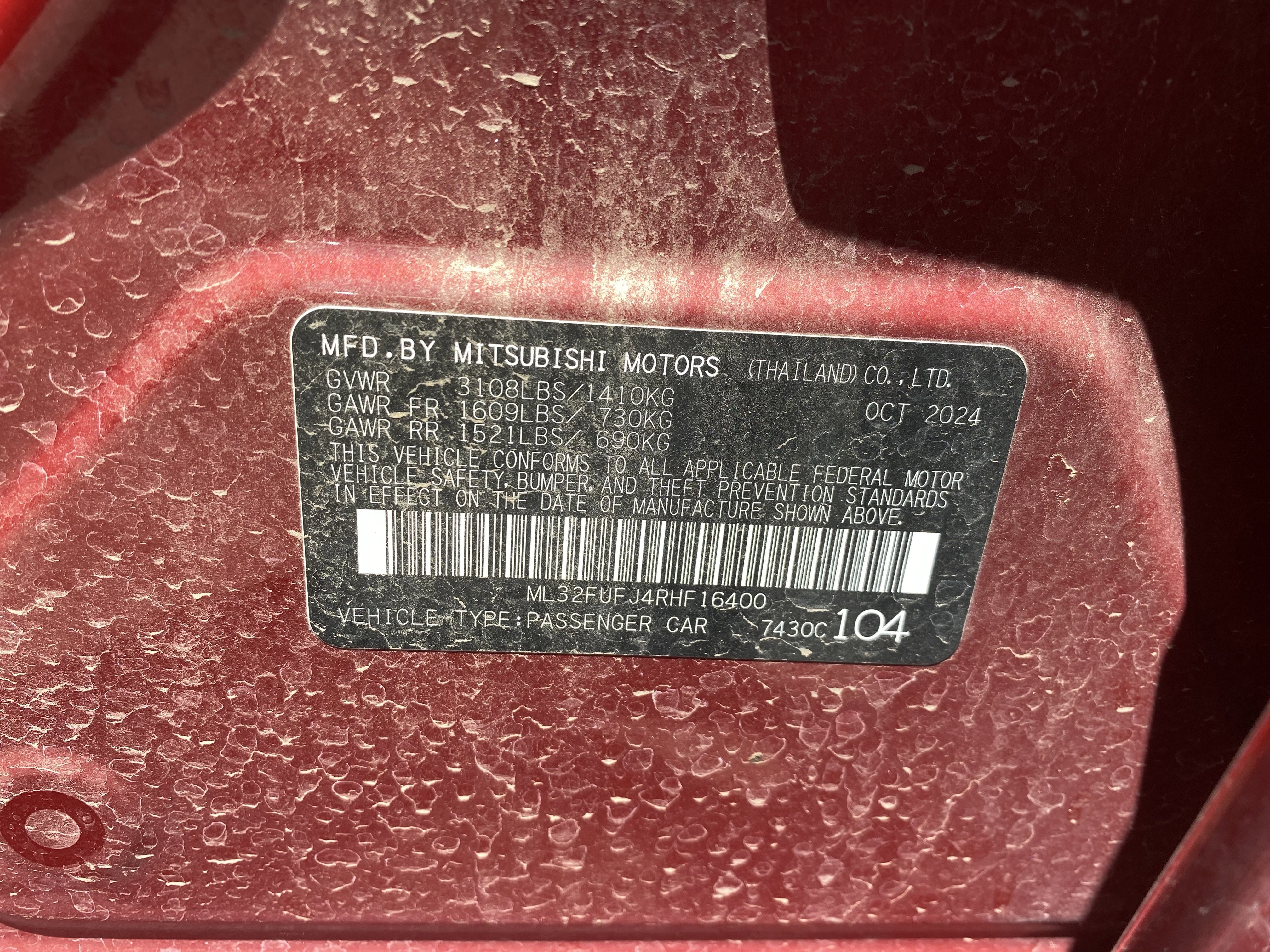 Used 2024 Mitsubishi Mirage G4 ES FWD image 10