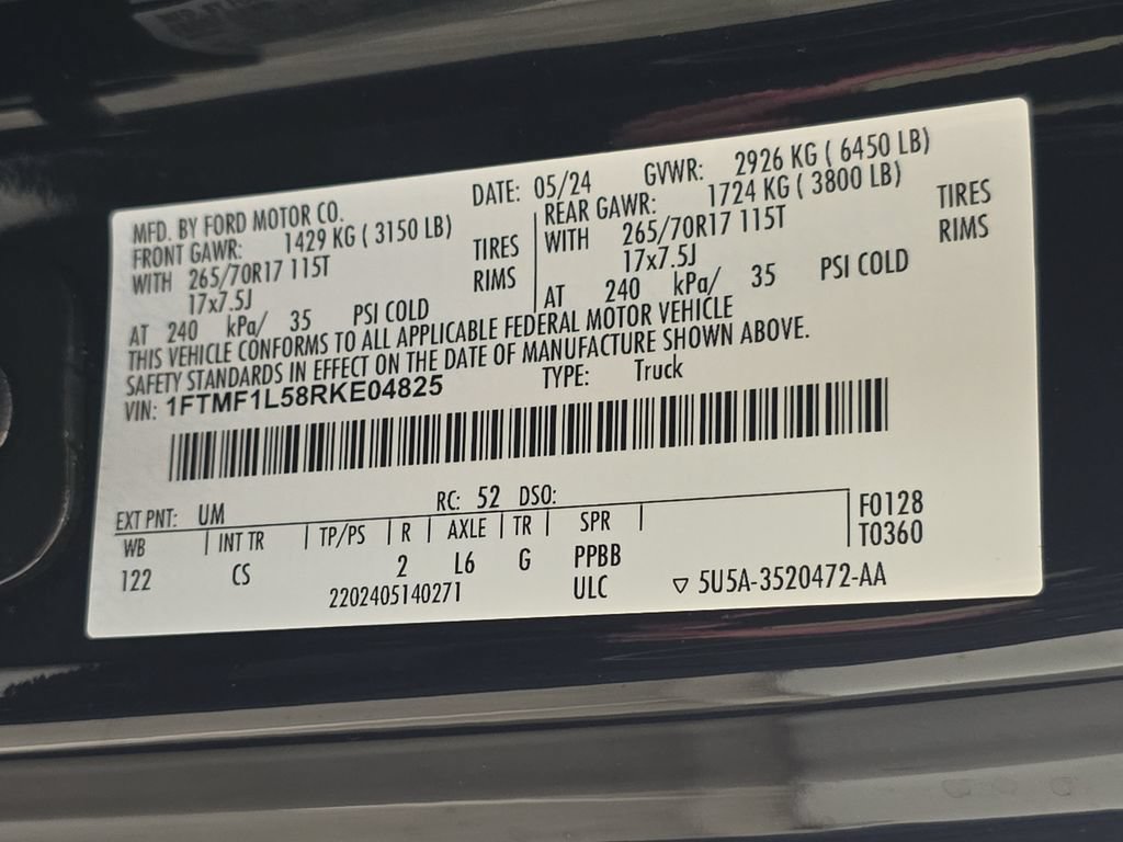 Used 2024 Ford F150 XL w/ Equipment Group 103A High AWD/4WD image 31