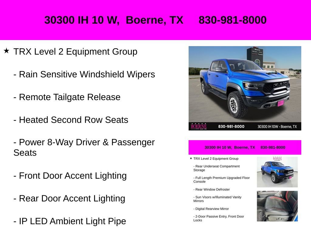 Used 2023 RAM 1500 TRX w/ TRX Level 2 Equipment Group AWD/4WD image 30