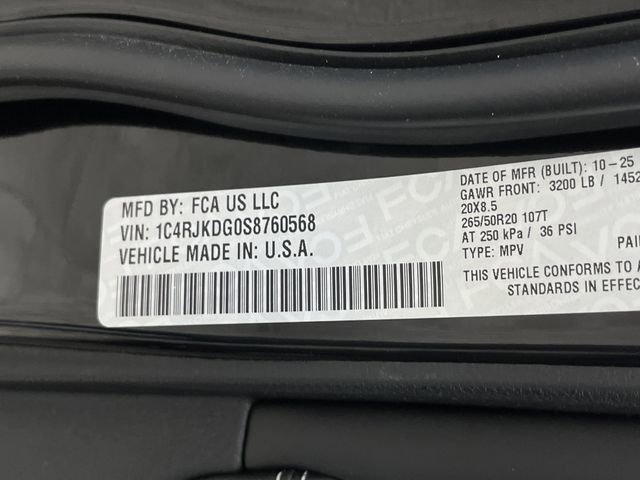 New 2025 Jeep Grand Cherokee L Overland w/ Advanced Protech Group III image 43