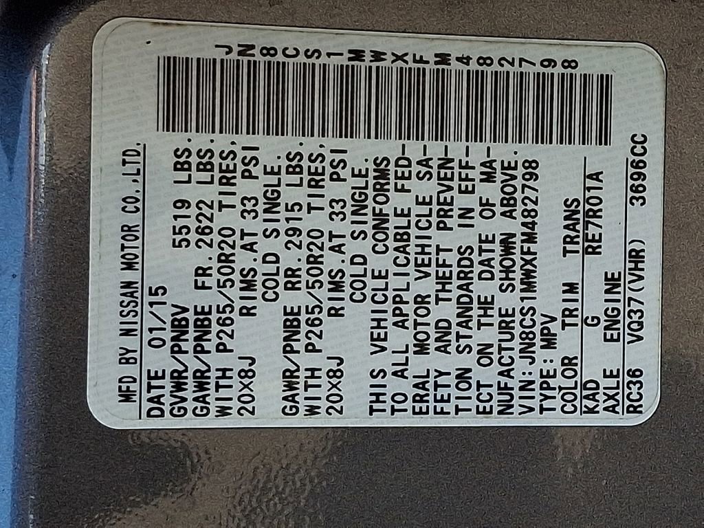 Used 2015 INFINITI QX70 AWD w/ Premium Package image 25