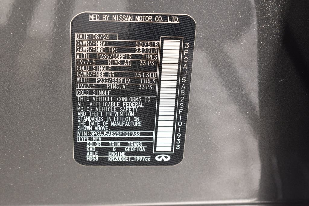 Certified 2025 INFINITI QX50 Pure image 40