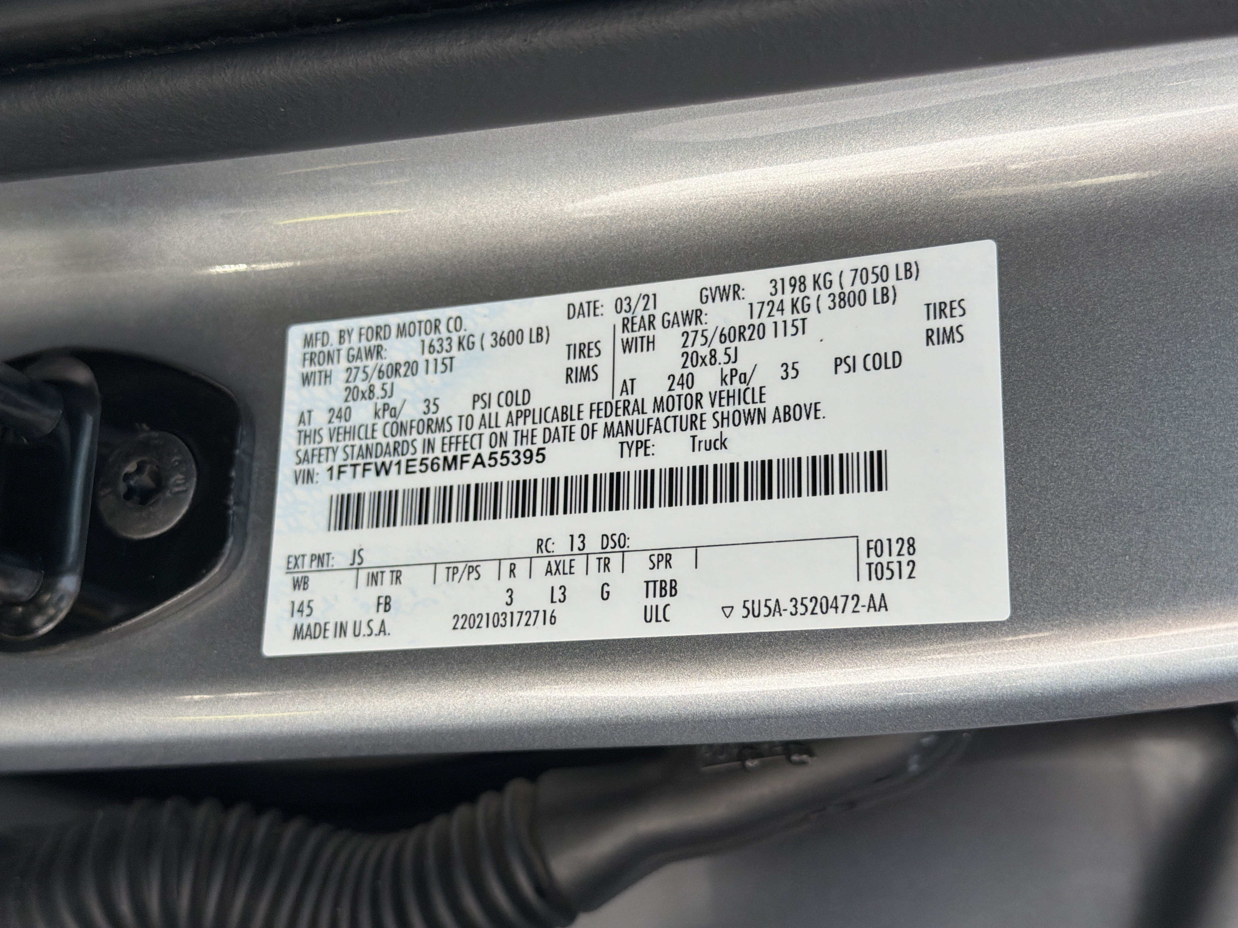 Used 2021 Ford F150 XLT w/ Equipment Group 302A High AWD/4WD image 31