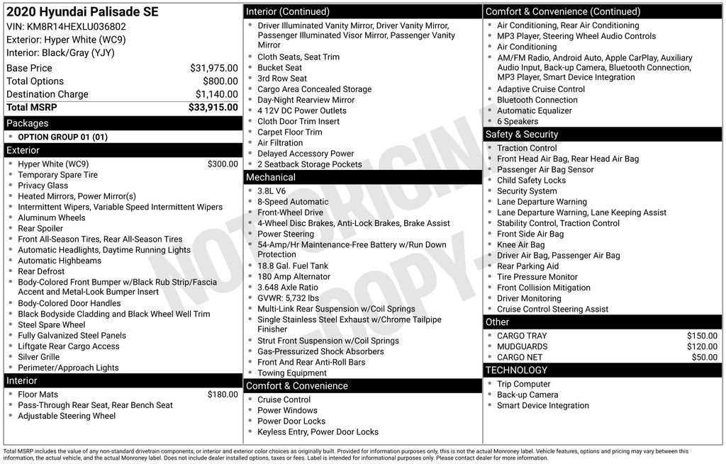 Used 2020 Hyundai Palisade SE image 5