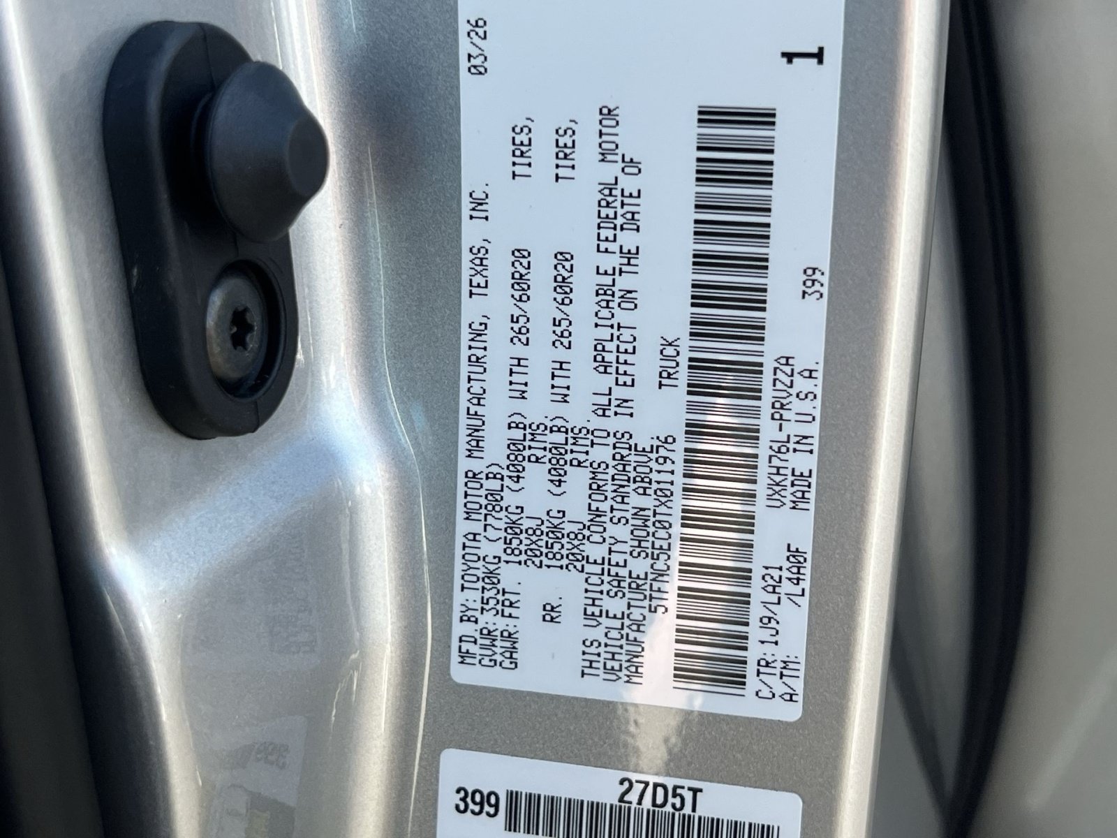 New 2026 Toyota Tundra Platinum AWD/4WD image 24
