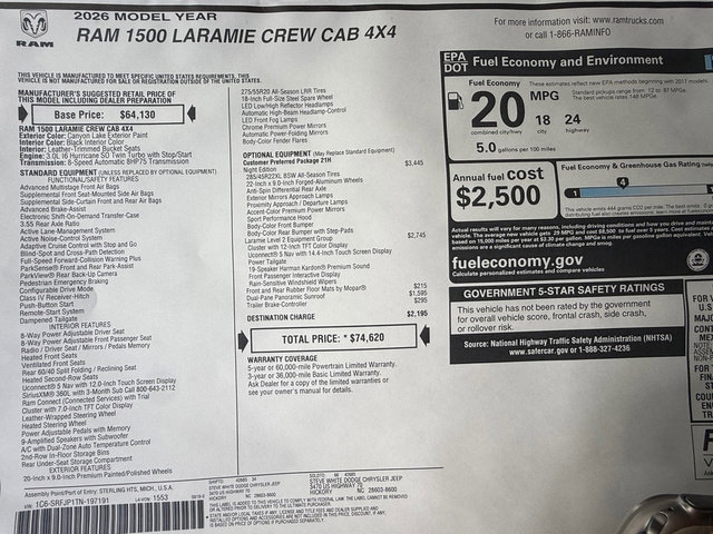 New 2026 RAM 1500 Laramie image 38