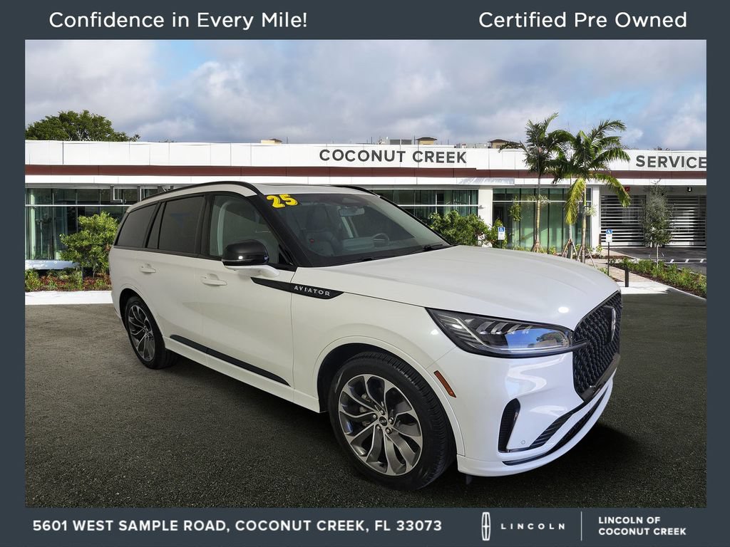 Certified 2025 Lincoln Aviator 2WD w/ Jet Appearance Package