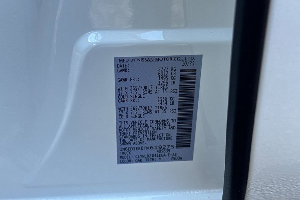 New 2026 Nissan Frontier PRO-4X w/ Pro Premium Package image 22