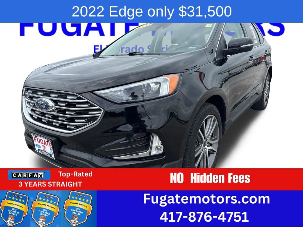 Certified 2022 Ford Edge Titanium w/ Class II Trailer Tow Package AWD/4WD image 1
