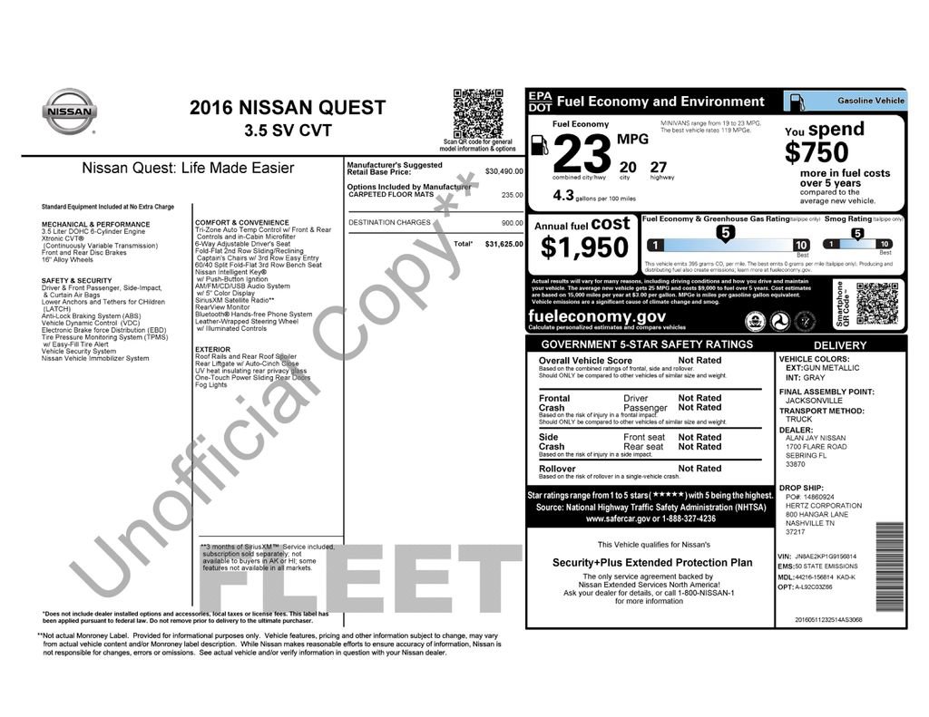 Used 2016 Nissan Quest SV image 11