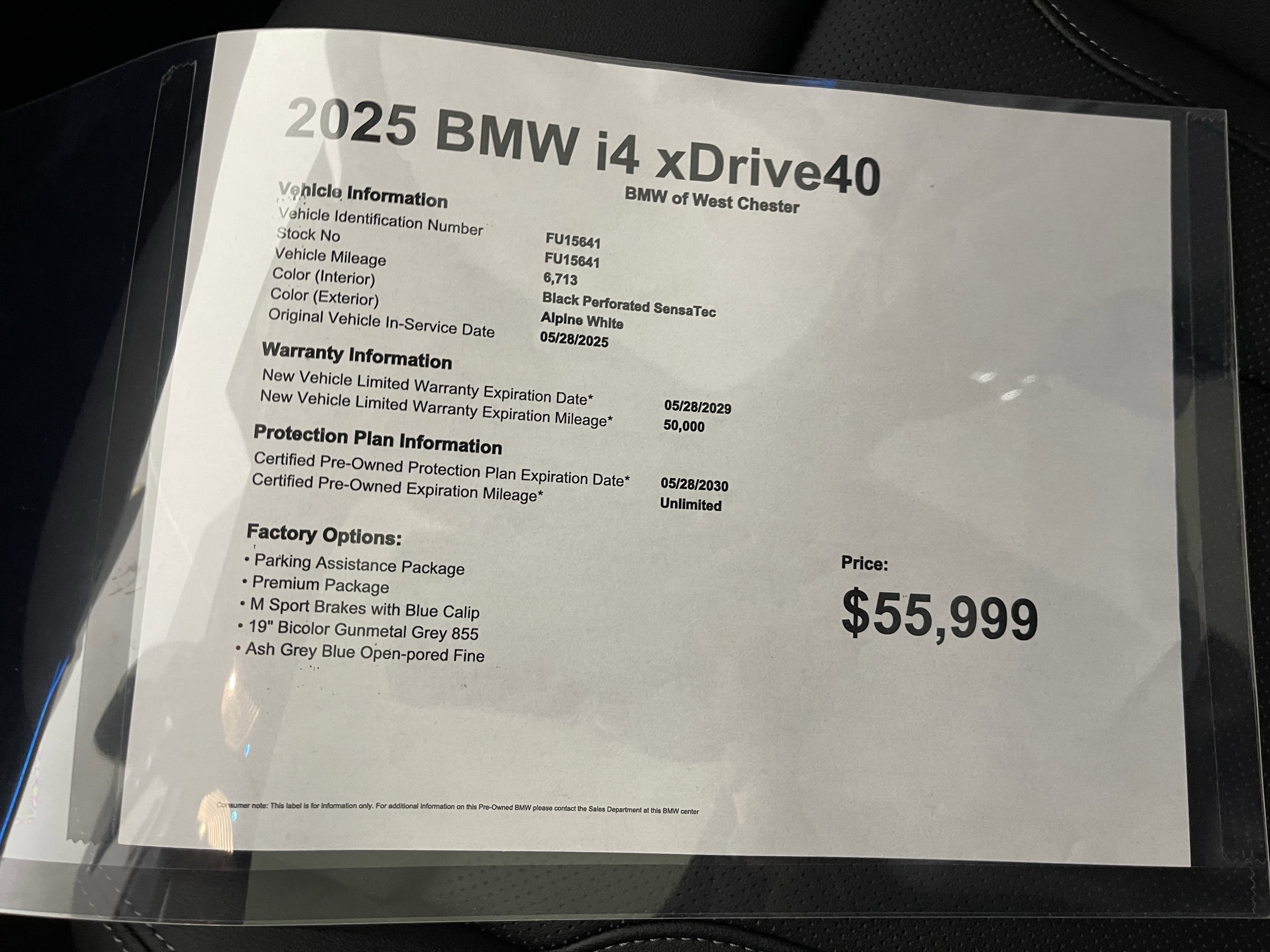 Certified 2025 BMW i4 xDrive40i w/ M Sport Package image 18