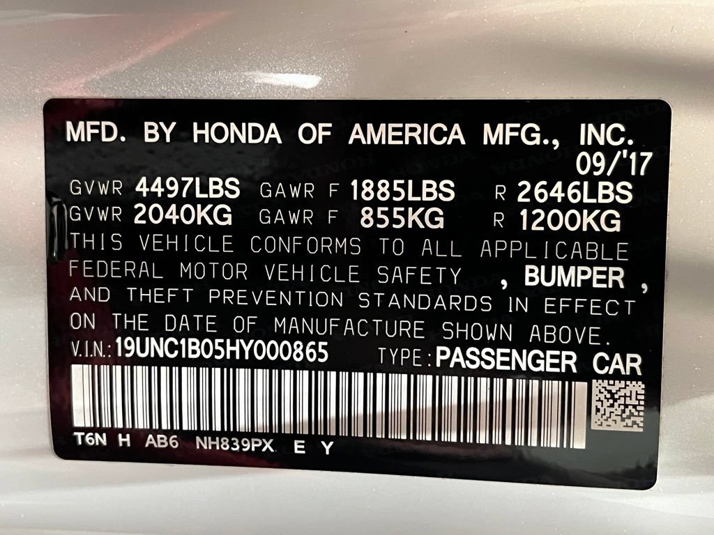 Used 2017 Acura NSX AWD/4WD image 22