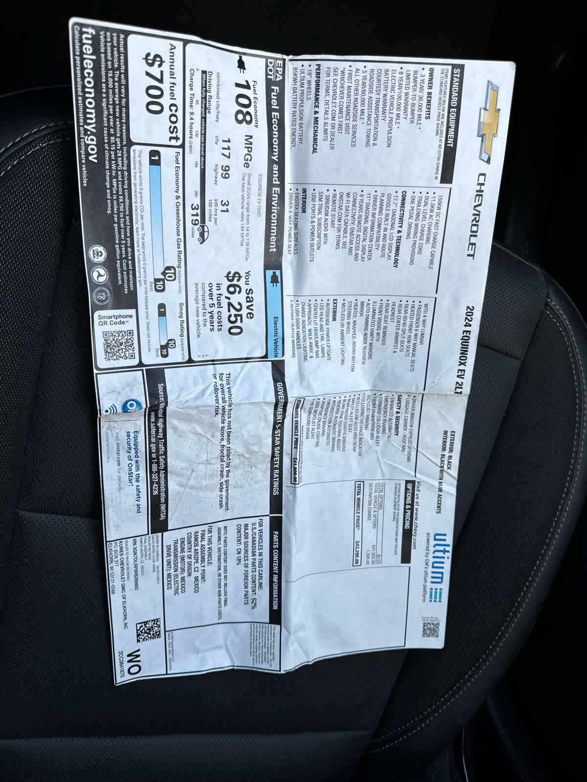 Used 2024 Chevrolet Equinox EV LT FWD image 28