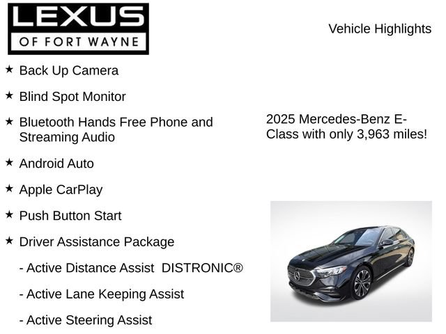 Used 2025 Mercedes-Benz E 350 4MATIC Sedan image 7