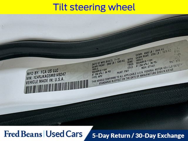 Used 2021 Jeep Grand Cherokee L Laredo w/ Luxury Tech Group I image 36