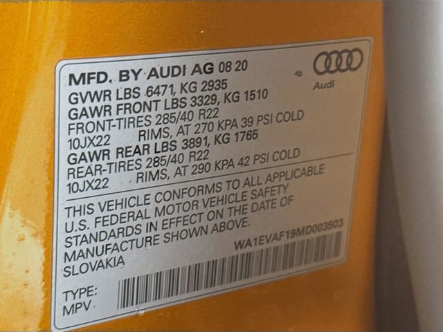 Used 2021 Audi Q8 Premium Plus w/ Premium Plus Package AWD/4WD image 36