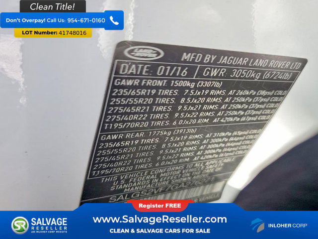 Used 2016 Land Rover Range Rover HSE image 17