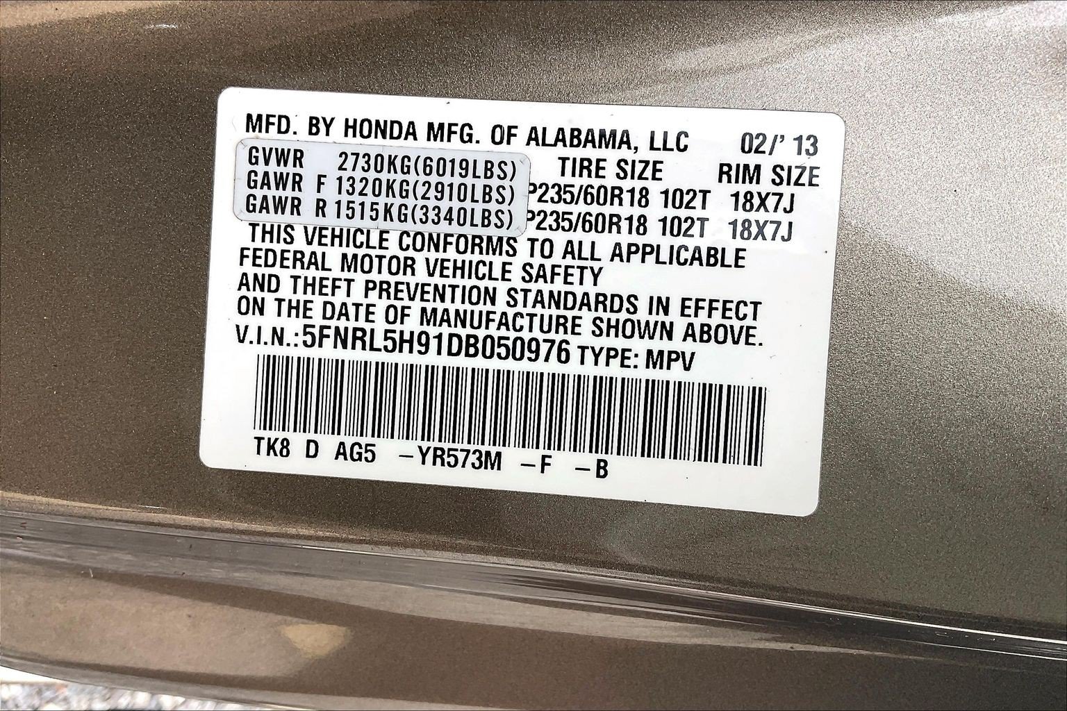 Used 2013 Honda Odyssey Touring image 37