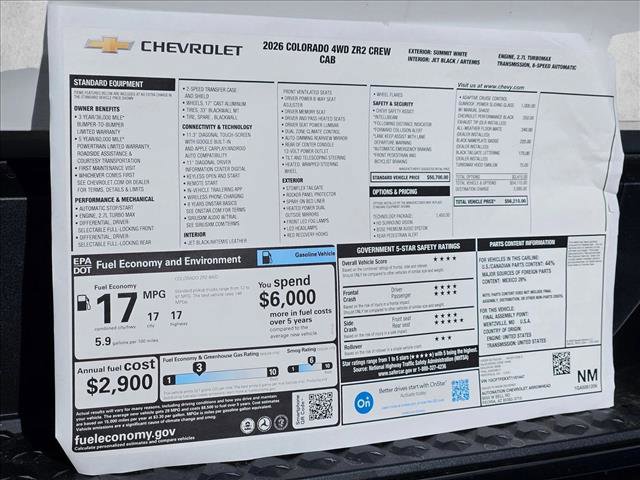 New 2026 Chevrolet Colorado ZR2 w/ Technology Package image 17