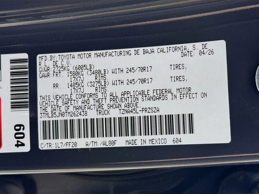 New 2026 Toyota Tacoma SR5 AWD/4WD image 33