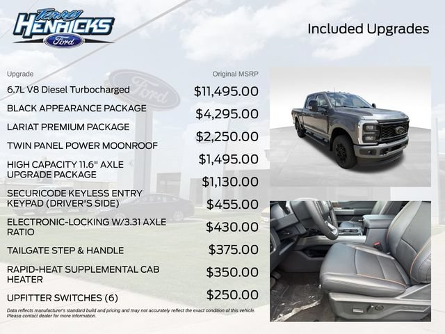 New 2026 Ford F250 Lariat w/ Black Appearance Package AWD/4WD image 8