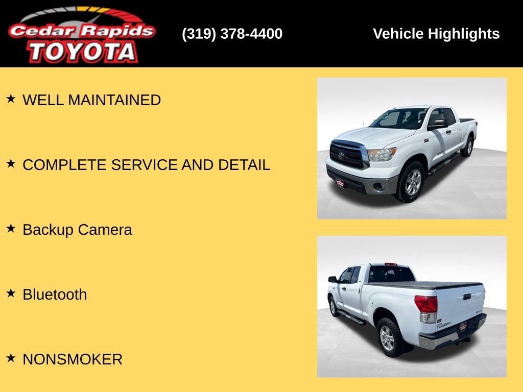 Used 2013 Toyota Tundra 4x4 Double Cab w/ SR5 Pkg image 8