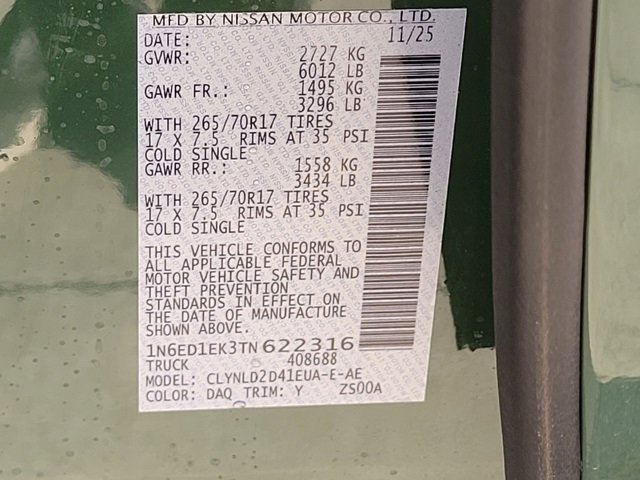 New 2026 Nissan Frontier PRO-4X w/ Pro Premium Package image 12