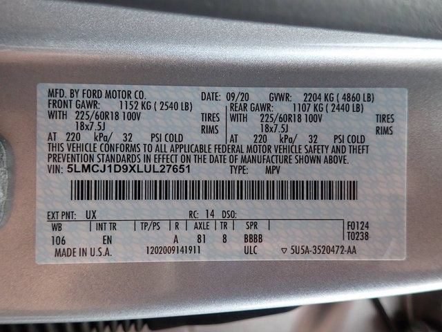 Used 2020 Lincoln Corsair AWD w/ Equipment Group 101A image 14