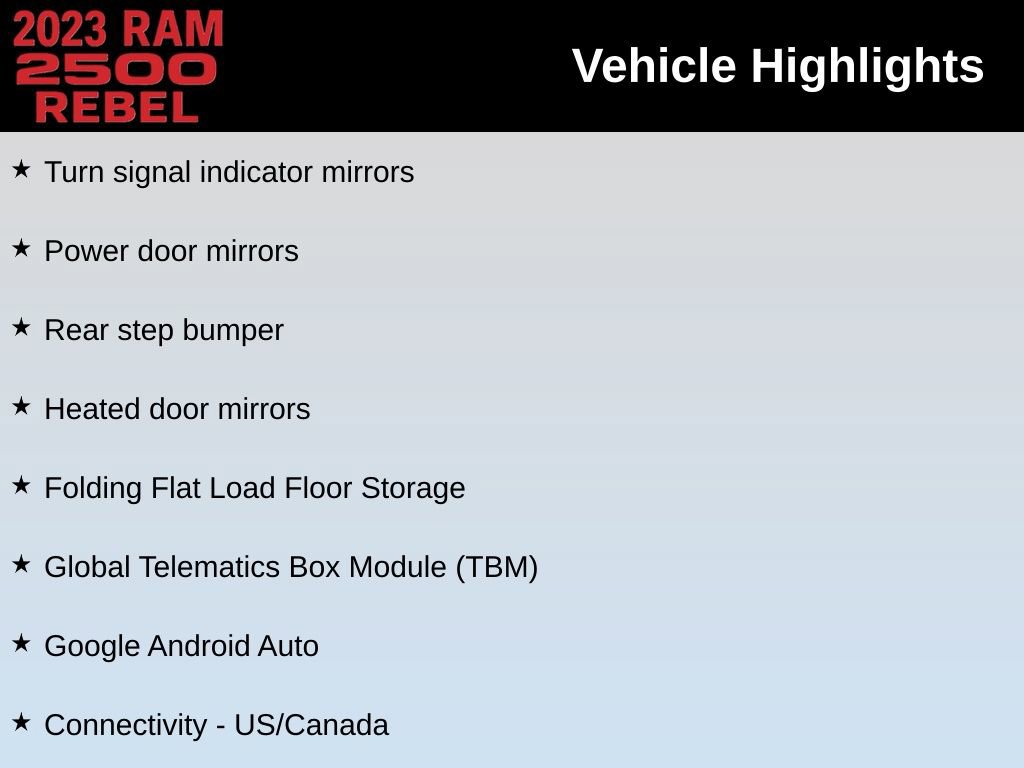 Used 2023 RAM 2500 Rebel w/ Level 1 Equipment Group image 44
