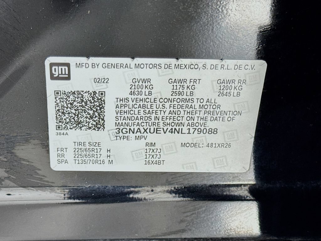 Used 2022 Chevrolet Equinox LT w/ LPO, Floor Liner Package AWD/4WD image 33