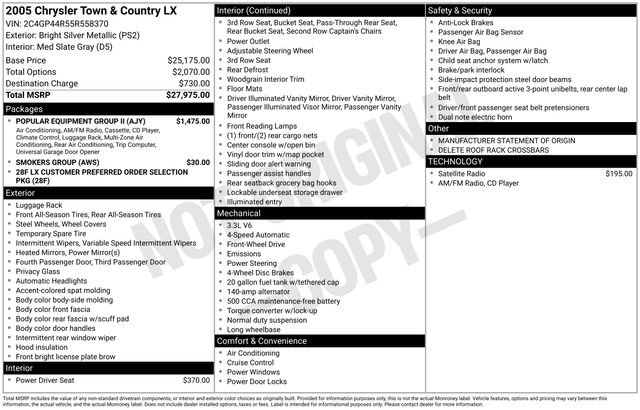 Used 2005 Chrysler Town & Country LX w/ Popular Equipment Group II FWD image 24
