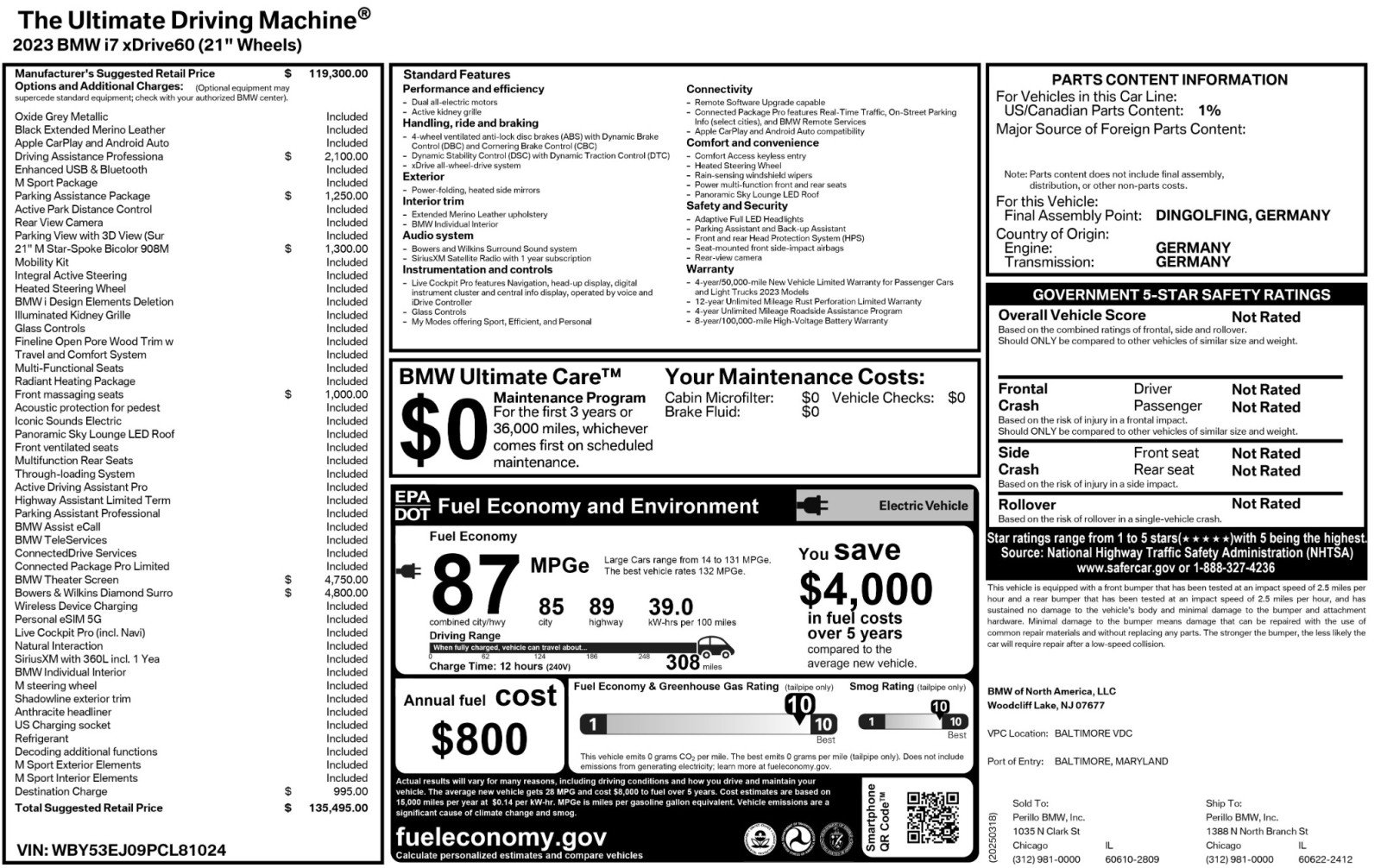 Used 2023 BMW i7 xDrive60 image 63