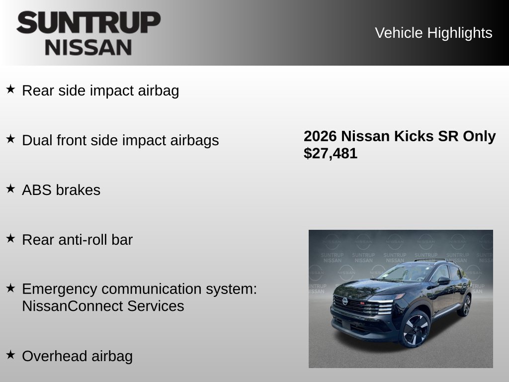 Used 2026 Nissan Kicks SR w/ Cold Weather Package AWD/4WD image 23