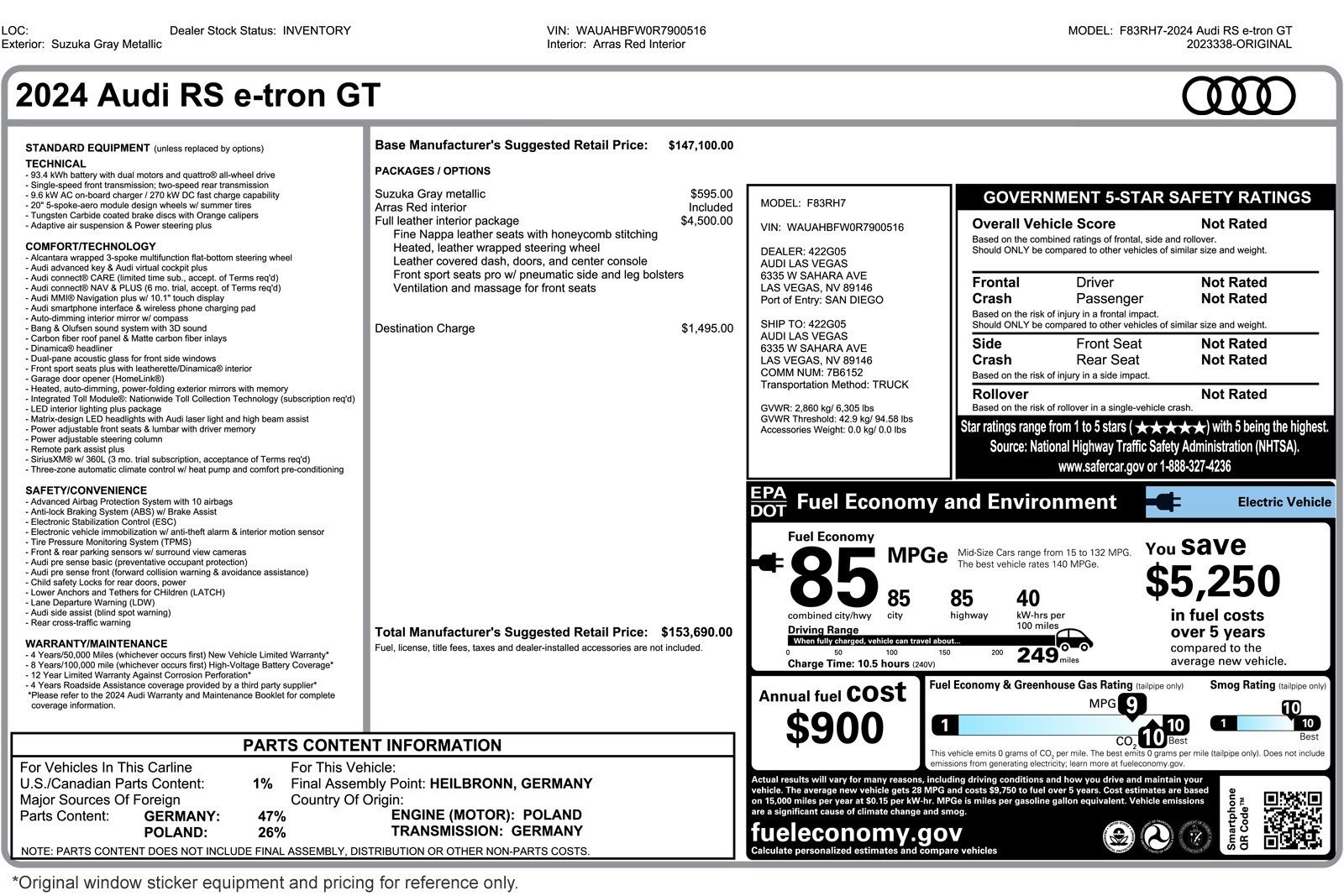 Used 2024 Audi RS e-tron GT image 2