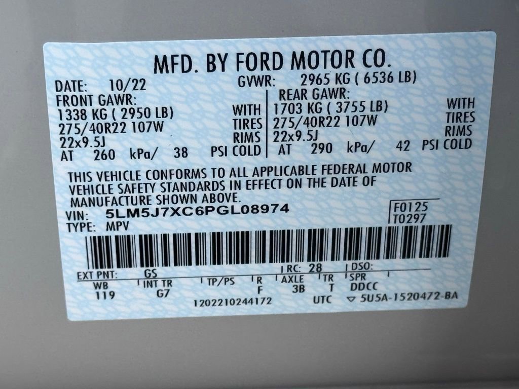 Used 2023 Lincoln Aviator Reserve w/ Equipment Group 201A image 48