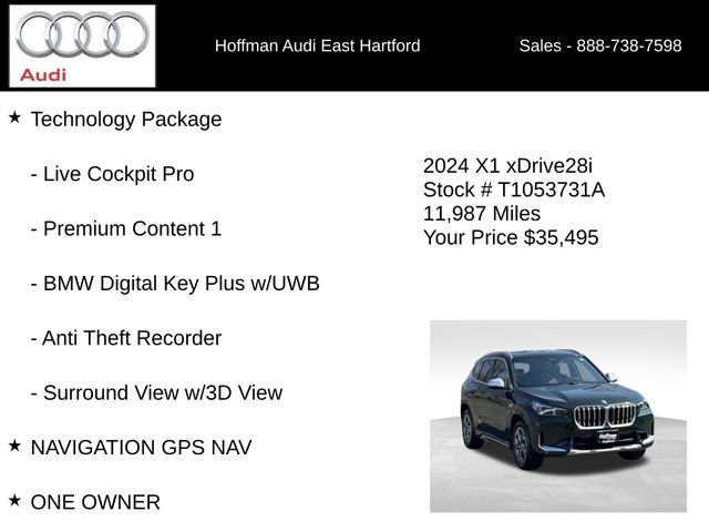 Used 2024 BMW X1 xDrive28i w/ Technology Package image 12