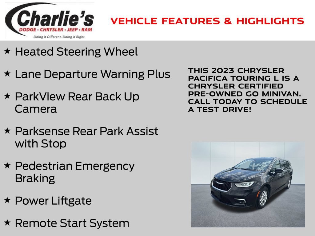 Certified 2023 Chrysler Pacifica Touring-L FWD image 13