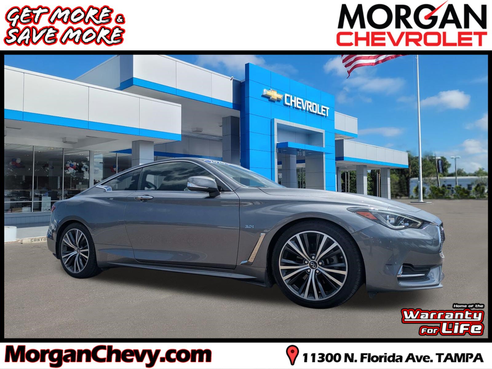 Used 2020 INFINITI Q60 3.0t Luxe RWD image 1